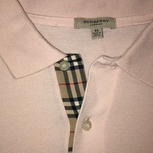 Burberry London polo, white, classic fit,XL